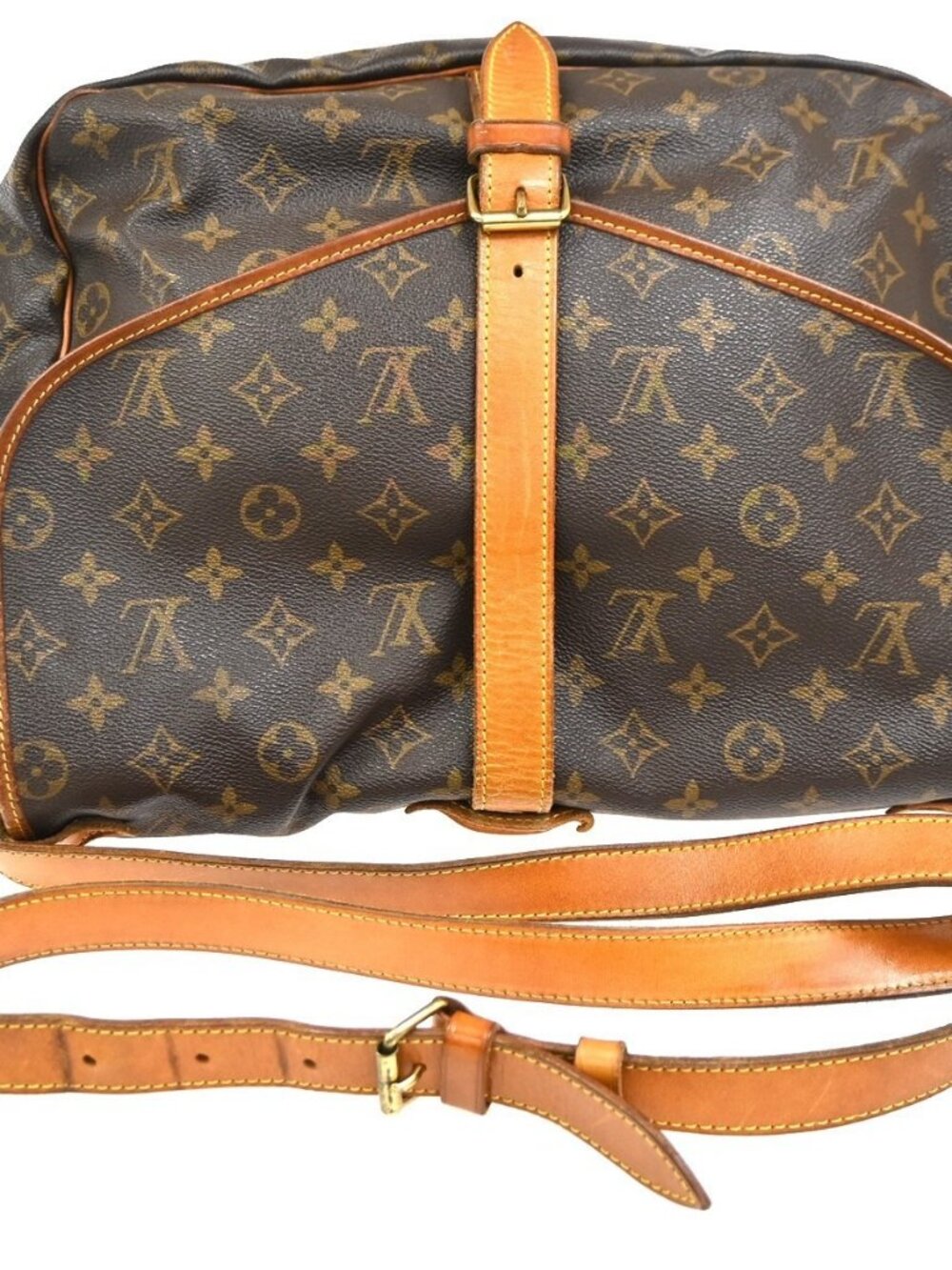 LOUIS VUITTON Saumur 35 Shoulder Bag Monogram Leather BN France M42254 88CA793 - Picture 5 of 16